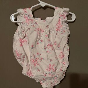 Paris Hilton Pink and White Floral Kids Bodysuit A2